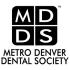 Black And White Metro Denver Dental Society Logo