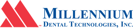 Blue And Red Millennium Technologies Logo